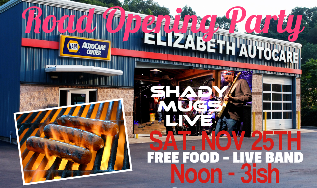 Road Open Party Elizabeth Auto Care Pinnacle Auto Repair Shop Elizabeth Pa